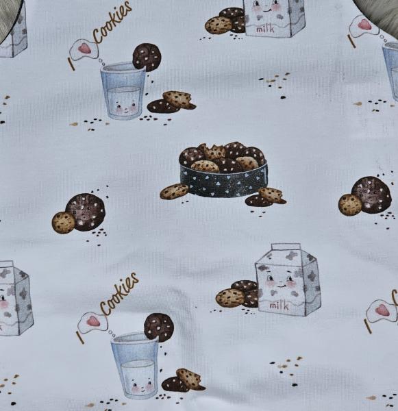 Handmade Strampler gr. 68 milk & cookie